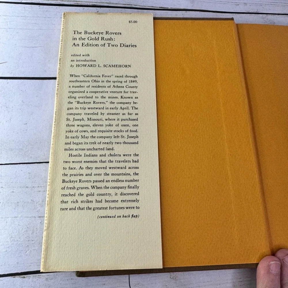 Buckeye Rovers in the Gold Rush Scamehorn 1965 Ohio History HC